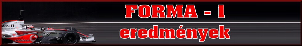 Forma-1 eredm�nyek honlap
